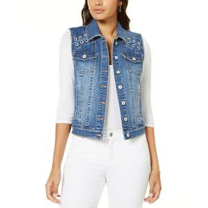 INC International Concepts Lace Up Denim Jacket